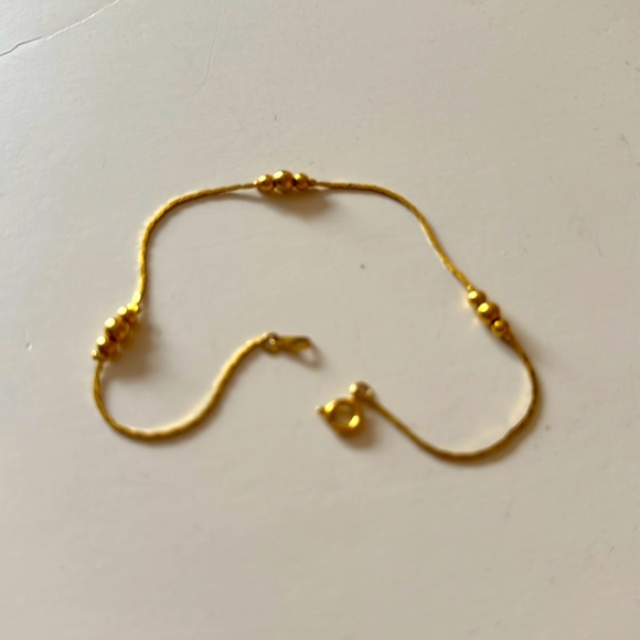 Jewelry - 14k beaded ankle bracelet